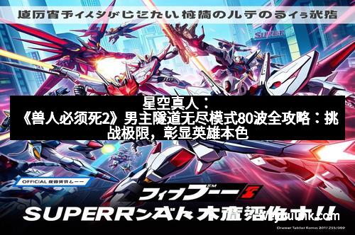 星空真人：《兽人必须死2》男主隧道无尽模式80波全攻略：挑战极限，彰显英雄本色